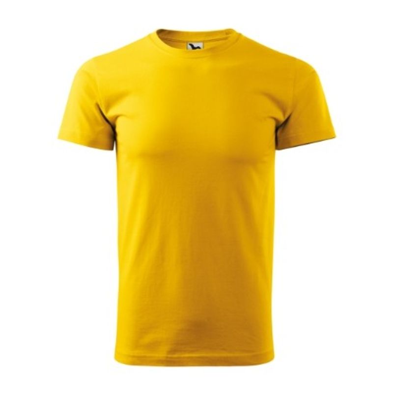 Fashion, accesorii si bijuterii - Barbati - Imbracaminte - Tricouri si bluze barbati - Tricou pentru barbati Malfini Basic 129, bumbac 160 g/mp, croiala tubulara, galben - M - Infinity.ro