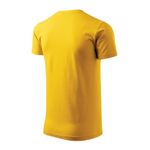Fashion, accesorii si bijuterii - Barbati - Imbracaminte - Tricouri si bluze barbati - Tricou pentru barbati Malfini Basic 129, bumbac 160 g/mp, croiala tubulara, galben - M - Infinity.ro
