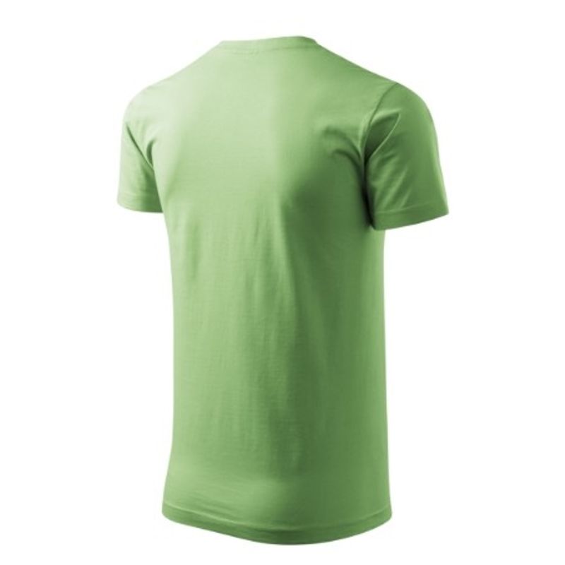 Fashion, accesorii si bijuterii - Barbati - Imbracaminte - Tricouri si bluze barbati - Tricou pentru barbati Malfini Basic 129, bumbac 160 g/mp, croiala tubulara, verde iarba - XS - Infinity.ro