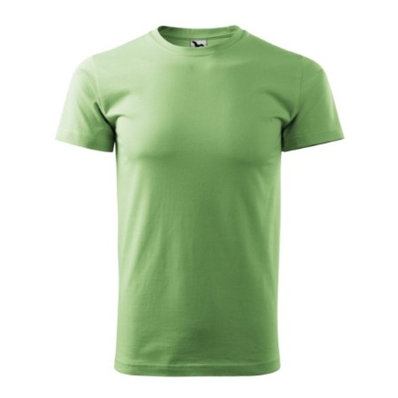Fashion, accesorii si bijuterii - Barbati - Imbracaminte - Tricouri si bluze barbati - Tricou pentru barbati Malfini Basic 129, bumbac 160 g/mp, croiala tubulara, verde iarba - XS - Infinity.ro
