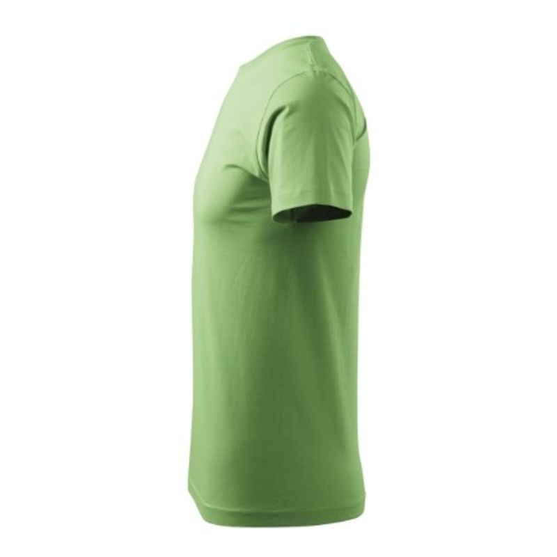 Fashion, accesorii si bijuterii - Barbati - Imbracaminte - Tricouri si bluze barbati - Tricou pentru barbati Malfini Basic 129, bumbac 160 g/mp, croiala tubulara, verde iarba - XS - Infinity.ro