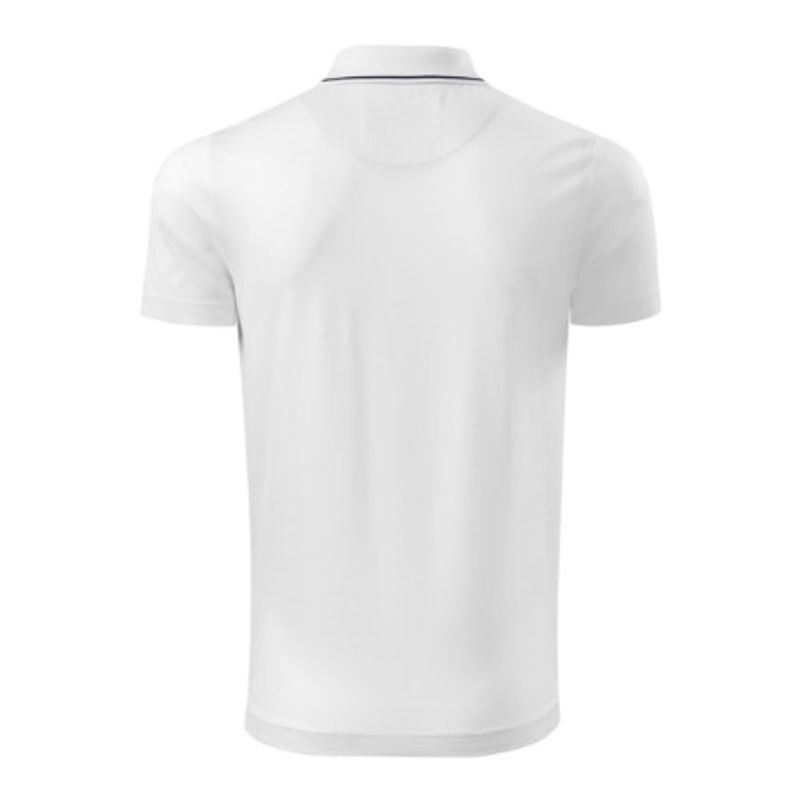 Fashion, accesorii si bijuterii - Barbati - Imbracaminte - Tricouri si bluze barbati - Tricou polo barbati Malfini Grand 259 – bumbac mercerizat, guler contrast, clasic elegant, alb - XL - Infinity.ro