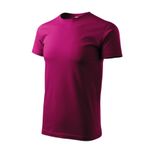 Fashion, accesorii si bijuterii - Barbati - Imbracaminte - Tricouri si bluze barbati - Tricou pentru barbati Malfini Basic 129, bumbac 160 g/mp, croiala tubulara, rosu fucsie - 3XL - Infinity.ro