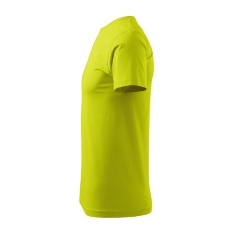 Fashion, accesorii si bijuterii - Barbati - Imbracaminte - Tricouri si bluze barbati - Tricou pentru barbati Malfini Basic 129, bumbac 160 g/mp, croiala tubulara, verde lime - M - Infinity.ro