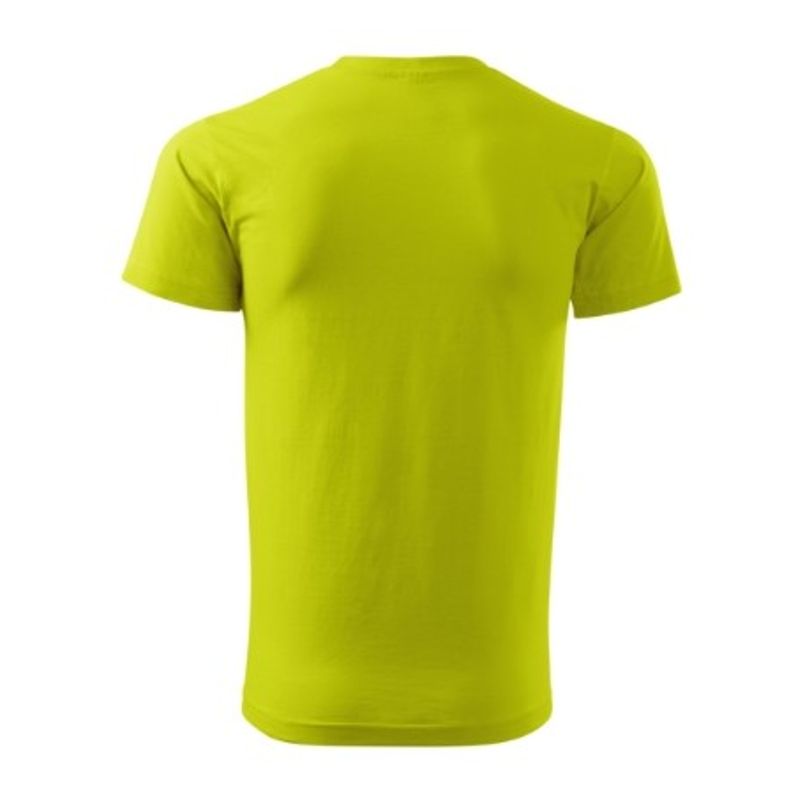 Fashion, accesorii si bijuterii - Barbati - Imbracaminte - Tricouri si bluze barbati - Tricou pentru barbati Malfini Basic 129, bumbac 160 g/mp, croiala tubulara, verde lime - M - Infinity.ro