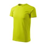 Fashion, accesorii si bijuterii - Barbati - Imbracaminte - Tricouri si bluze barbati - Tricou pentru barbati Malfini Basic 129, bumbac 160 g/mp, croiala tubulara, verde lime - M - Infinity.ro