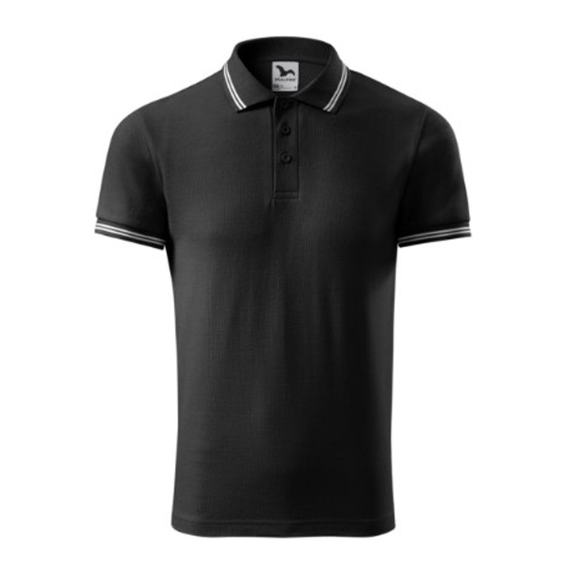 Fashion, accesorii si bijuterii - Barbati - Imbracaminte - Tricouri si bluze barbati - Tricou polo pentru barbati, Urban 219, Malfini, negru - L - Infinity.ro