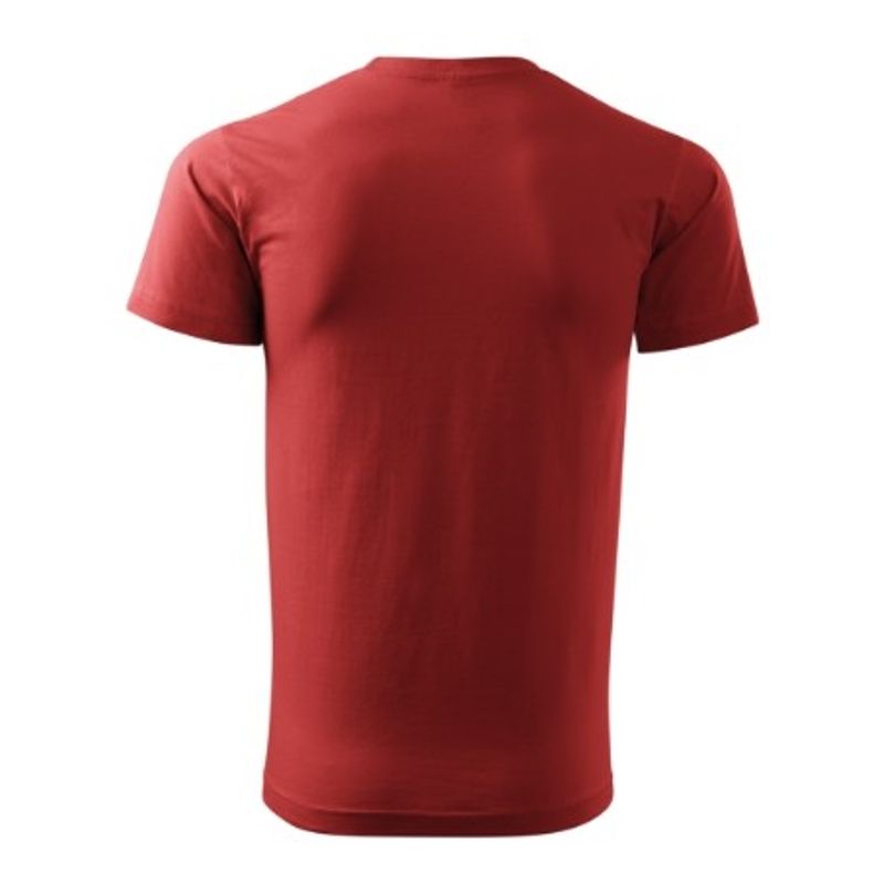 Fashion, accesorii si bijuterii - Barbati - Imbracaminte - Tricouri si bluze barbati - Tricou pentru barbati Malfini Basic 129, bumbac 160 g/mp, croiala tubulara, rosu bordo - XS - Infinity.ro