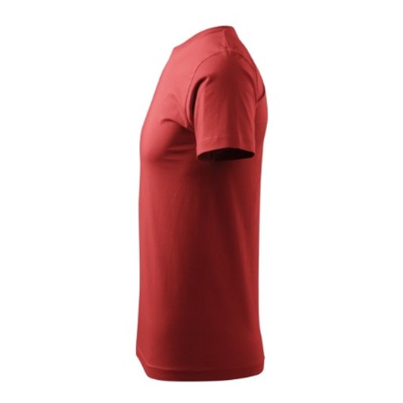 Fashion, accesorii si bijuterii - Barbati - Imbracaminte - Tricouri si bluze barbati - Tricou pentru barbati Malfini Basic 129, bumbac 160 g/mp, croiala tubulara, rosu bordo - XS - Infinity.ro