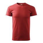 Fashion, accesorii si bijuterii - Barbati - Imbracaminte - Tricouri si bluze barbati - Tricou pentru barbati Malfini Basic 129, bumbac 160 g/mp, croiala tubulara, rosu bordo - XS - Infinity.ro