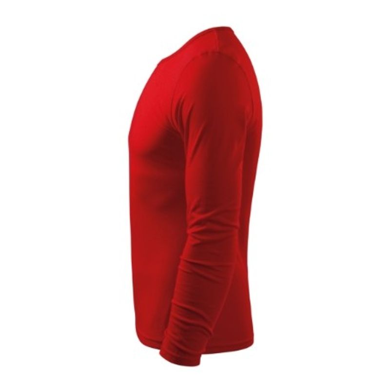 Fashion, accesorii si bijuterii - Barbati - Imbracaminte - Tricouri si bluze barbati - Tricou pentru barbati Malfini Fit-T LS 119, bumbac 160 g/mp, slim fit, maneca lunga, roşu - 2XL - Infinity.ro