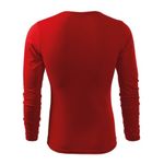 Fashion, accesorii si bijuterii - Barbati - Imbracaminte - Tricouri si bluze barbati - Tricou pentru barbati Malfini Fit-T LS 119, bumbac 160 g/mp, slim fit, maneca lunga, roşu - 2XL - Infinity.ro