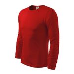 Fashion, accesorii si bijuterii - Barbati - Imbracaminte - Tricouri si bluze barbati - Tricou pentru barbati Malfini Fit-T LS 119, bumbac 160 g/mp, slim fit, maneca lunga, roşu - 2XL - Infinity.ro
