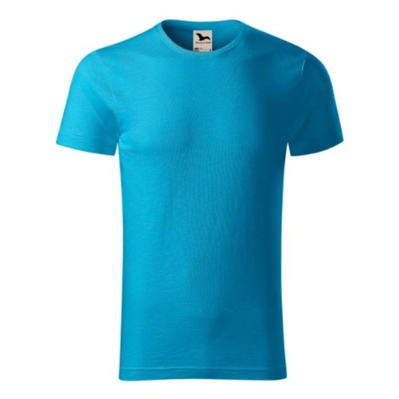 Fashion, accesorii si bijuterii - Barbati - Imbracaminte - Tricouri si bluze barbati - Tricou pentru barbati, Native (GOTS) 173, Malfini, turcoaz - L - Infinity.ro