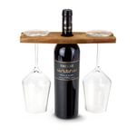 Casa si Gradina - Bucatarie si vesela - Accesorii bar - Suporturi bauturi - Suport pahare vin Rominox Vinolino, acacia, pentru 2 pahare, montare pe gatul sticlei - Infinity.ro
