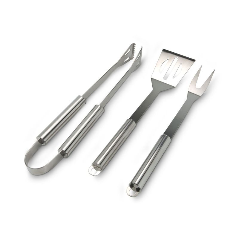 Casa si Gradina - Gradina si terasa - Gratare si accesorii - Accesorii gratare - Set gratar Rominox Barbecue, 3 piese, geanta aluminiu, inox, cleste, spatula, furculita - Infinity.ro