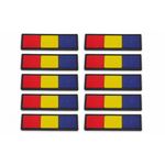 Casa si Gradina - Decoratiuni - DIY - Articole mercerie - Set 10 Emblema Ecuson patch drapel Romania 50x15mm MAPN MAI EMB00056 - Infinity.ro