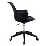 Casa si Gradina - Mobilier - Scaune si fotolii - Scaune - Scaun de birou INEZ, Jumi, negru, reglabil pe inaltime, cu roti si brate - Infinity.ro