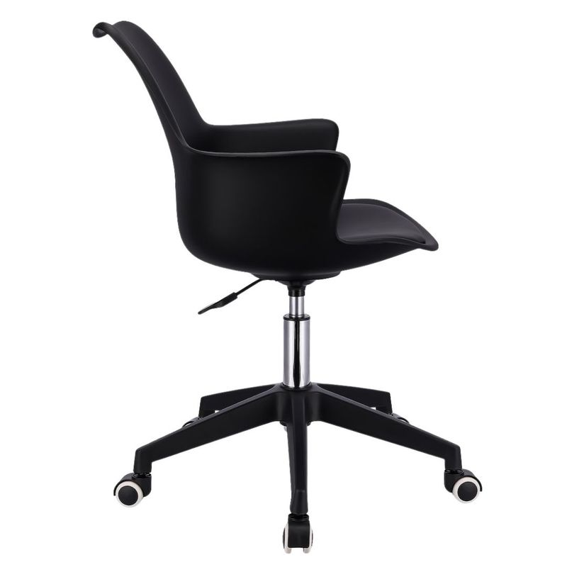 Casa si Gradina - Mobilier - Scaune si fotolii - Scaune - Scaun de birou INEZ, Jumi, negru, reglabil pe inaltime, cu roti si brate - Infinity.ro