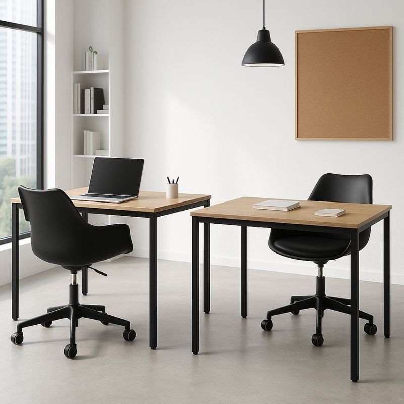 Casa si Gradina - Mobilier - Scaune si fotolii - Scaune - Scaun de birou INEZ, Jumi, negru, reglabil pe inaltime, cu roti si brate - Infinity.ro