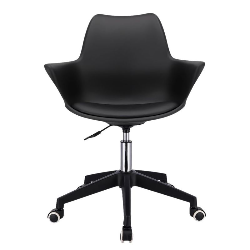 Casa si Gradina - Mobilier - Scaune si fotolii - Scaune - Scaun de birou INEZ, Jumi, negru, reglabil pe inaltime, cu roti si brate - Infinity.ro