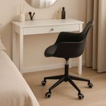 Casa si Gradina - Mobilier - Scaune si fotolii - Scaune - Scaun de birou INEZ, Jumi, negru, reglabil pe inaltime, cu roti si brate - Infinity.ro