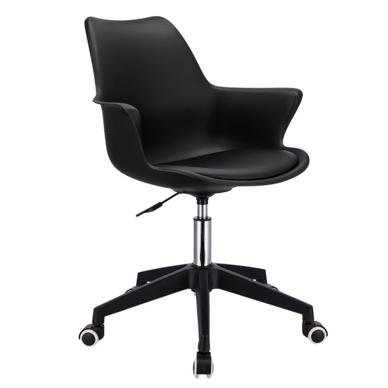 Casa si Gradina - Mobilier - Scaune si fotolii - Scaune - Scaun de birou INEZ, Jumi, negru, reglabil pe inaltime, cu roti si brate - Infinity.ro