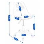 Casa si Gradina - Mobilier - Scaune si fotolii - Scaune - Scaun de birou ergonomic pivotant Joy, reglabil pe inaltime, cu roti si perna de sezut, negru/gri - Infinity.ro
