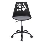 Casa si Gradina - Mobilier - Scaune si fotolii - Scaune - Scaun de birou ergonomic pivotant Joy, reglabil pe inaltime, cu roti si perna de sezut, negru/gri - Infinity.ro