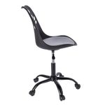 Casa si Gradina - Mobilier - Scaune si fotolii - Scaune - Scaun de birou ergonomic pivotant Joy, reglabil pe inaltime, cu roti si perna de sezut, negru/gri - Infinity.ro