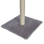 Petshop - Accesorii petshop - Jucarii animale - Ansambluri de joaca - Ansamblu de joaca si stalp sisal pentru pisici, Jumi, cu clopotei, gri, 81 cm - Infinity.ro