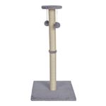 Petshop - Accesorii petshop - Jucarii animale - Ansambluri de joaca - Ansamblu de joaca si stalp sisal pentru pisici, Jumi, cu clopotei, gri, 81 cm - Infinity.ro