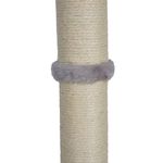 Petshop - Accesorii petshop - Jucarii animale - Ansambluri de joaca - Ansamblu de joaca si stalp sisal pentru pisici, Jumi, cu clopotei, gri, 81 cm - Infinity.ro