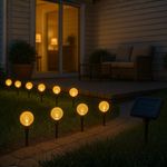 Casa si Gradina - Corpuri si surse de iluminat - Iluminat exterior - Lampi solare - Set de lumini solare de gradina, tip ghirlanda cu 10 LED-uri IP44, 3.8M, 1.2v, Jumi - Infinity.ro
