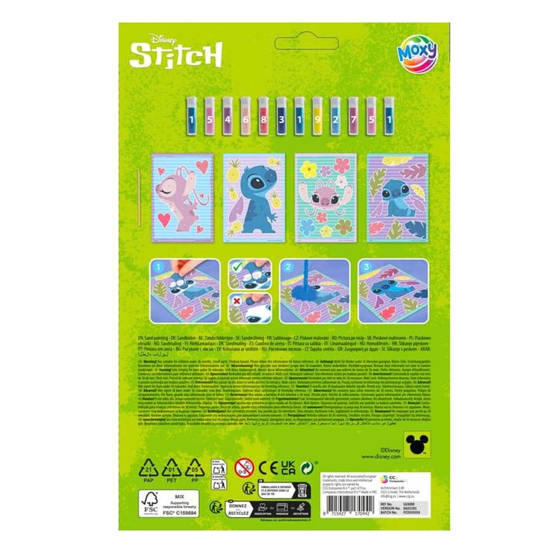 Jucarii, Copii si Bebe - Jucarii si jocuri - Jucarii & jocuri educative - Seturi pictura si desen - Set creativ, pictura cu nisip, Stitch, activitate artistica pentru copii +3 ani - Infinity.ro