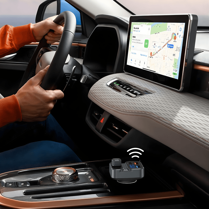 Auto si Moto - Electronice auto - Multimedia auto - Modulator FM cu Bluetooth, redare muzica, 2 x USB-A, 1 x USB-C, fast-charge, microfon incorporat - Infinity.ro