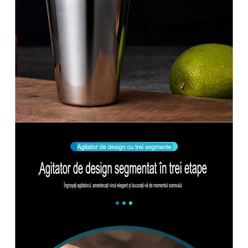Casa si Gradina - Bucatarie si vesela - Accesorii bar - Kit complet pentru barmani Lewei MC-YKL23, Suport acrilic, 23 piese, 750 ml, dimensiuni 19x12x30.5 CM, Set barman - Infinity.ro