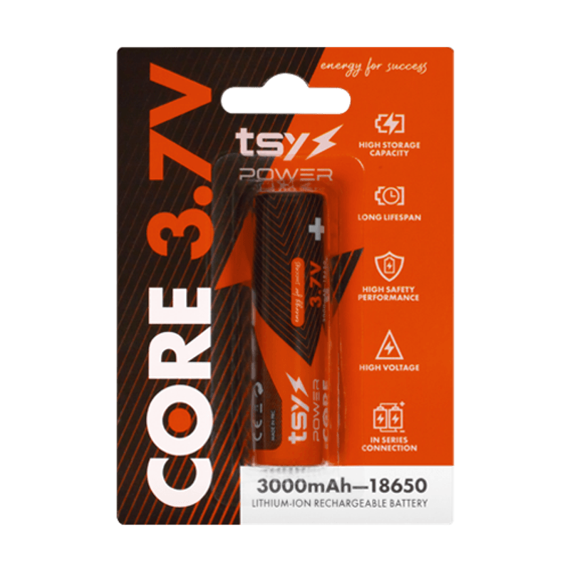 Casa si Gradina - Electrice - Accesorii electrice - Baterii, acumulatori si incarcatoare - Acumulator Core Lithium-Ion 18650, 3.7V, 3000mAh TSY-CORE-3000 - Infinity.ro