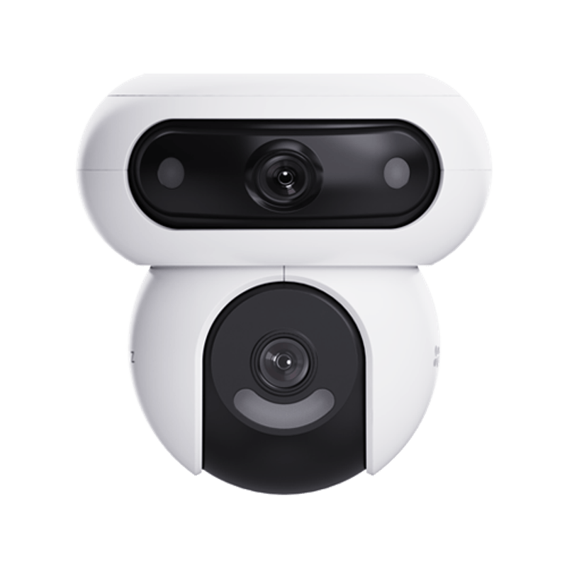 Casa si Gradina - Electrice - Smart Home - Camere de supraveghere - Camera IP PT Dual-Lens 4MP + panou solar 8W, Wi-Fi6, Baterie 10.400 mAh, Audio, IR 35M - EZVIZ CS-HB90/SP(2x4MP) - Infinity.ro