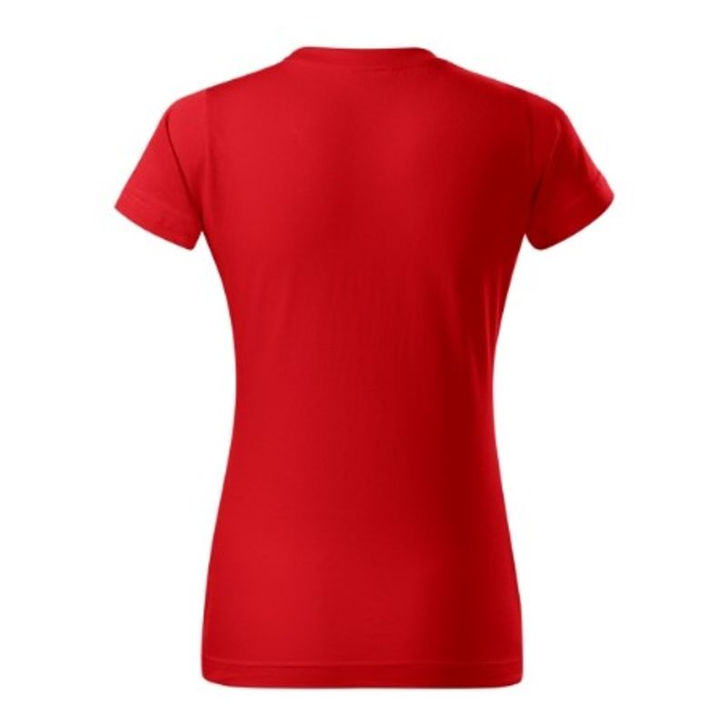 Fashion, accesorii si bijuterii - Femei - Imbracaminte femei - Tricouri si topuri femei - Tricou pentru dama Malfini Basic 134, bumbac 160 g/mp, croiala cambrata, roşu - 3XL - Infinity.ro