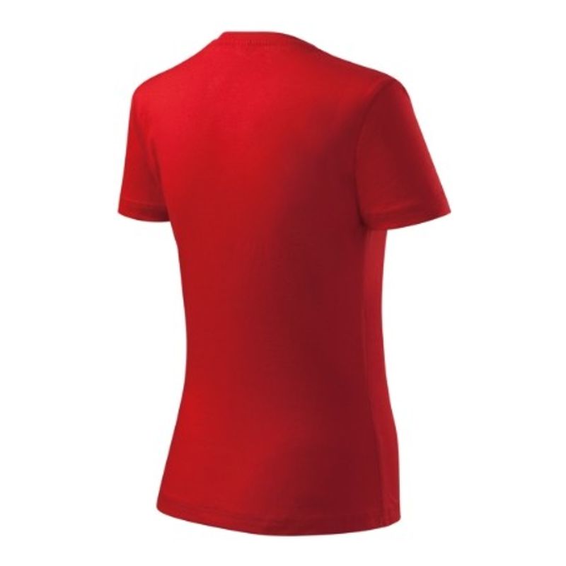 Fashion, accesorii si bijuterii - Femei - Imbracaminte femei - Tricouri si topuri femei - Tricou pentru dama Malfini Basic 134, bumbac 160 g/mp, croiala cambrata, roşu - 3XL - Infinity.ro