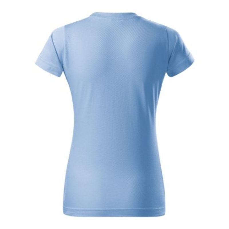 Fashion, accesorii si bijuterii - Femei - Imbracaminte femei - Tricouri si topuri femei - Tricou pentru dama Malfini Basic 134, bumbac 160 g/mp, croiala cambrata, albastru - L - Infinity.ro