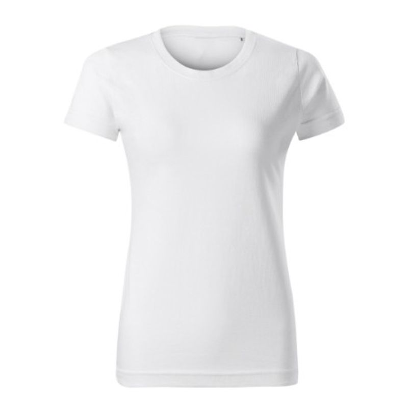 Fashion, accesorii si bijuterii - Femei - Imbracaminte femei - Tricouri si topuri femei - Tricou pentru dama Malfini Basic Free F34, bumbac 160 g/mp, alb - 2XL - Infinity.ro