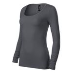 Fashion, accesorii si bijuterii - Femei - Imbracaminte femei - Tricouri si topuri femei - Tricou pentru dama, Brave 156, Malfini, antracit deschis - XL - Infinity.ro