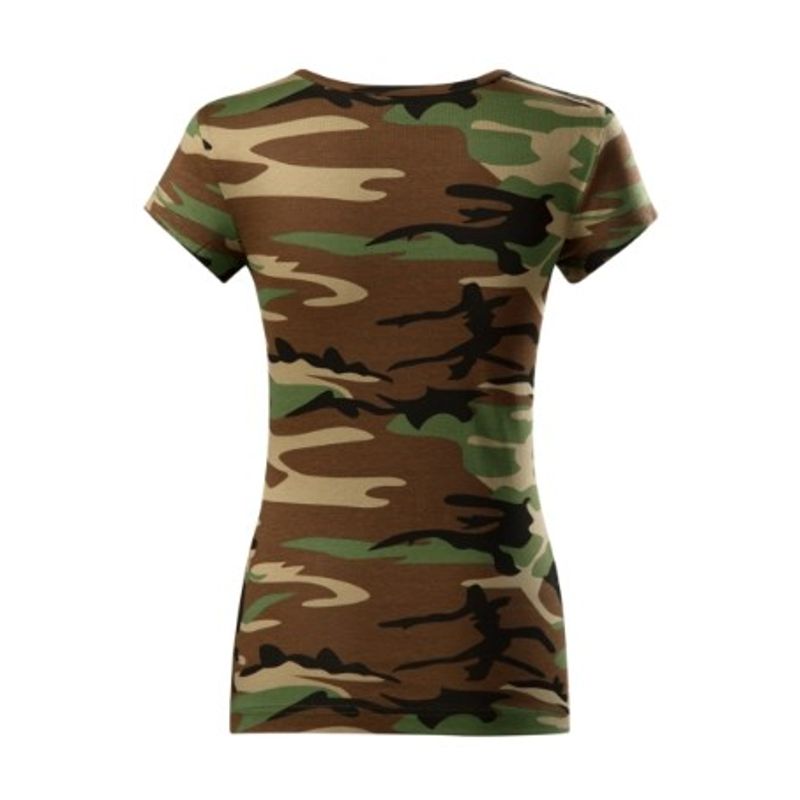 Fashion, accesorii si bijuterii - Femei - Imbracaminte femei - Tricouri si topuri femei - Tricou pentru dama, Camo Pure C22, Malfini, camuflaj maro - 2XL - Infinity.ro