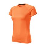 Fashion, accesorii si bijuterii - Femei - Imbracaminte femei - Tricouri si topuri femei - Tricou pentru dama, Destiny 176, Malfini, neon mandarin - 2XL - Infinity.ro