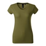 Fashion, accesorii si bijuterii - Femei - Imbracaminte femei - Tricouri si topuri femei - Tricou pentru dama, Exclusive 154, Malfini, avocado green - M - Infinity.ro