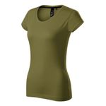 Fashion, accesorii si bijuterii - Femei - Imbracaminte femei - Tricouri si topuri femei - Tricou pentru dama, Exclusive 154, Malfini, avocado green - M - Infinity.ro