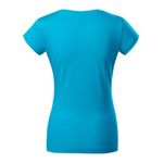 Fashion, accesorii si bijuterii - Femei - Imbracaminte femei - Tricouri si topuri femei - Tricou pentru dama, Fit V-neck 162, Malfini, turcoaz - L - Infinity.ro