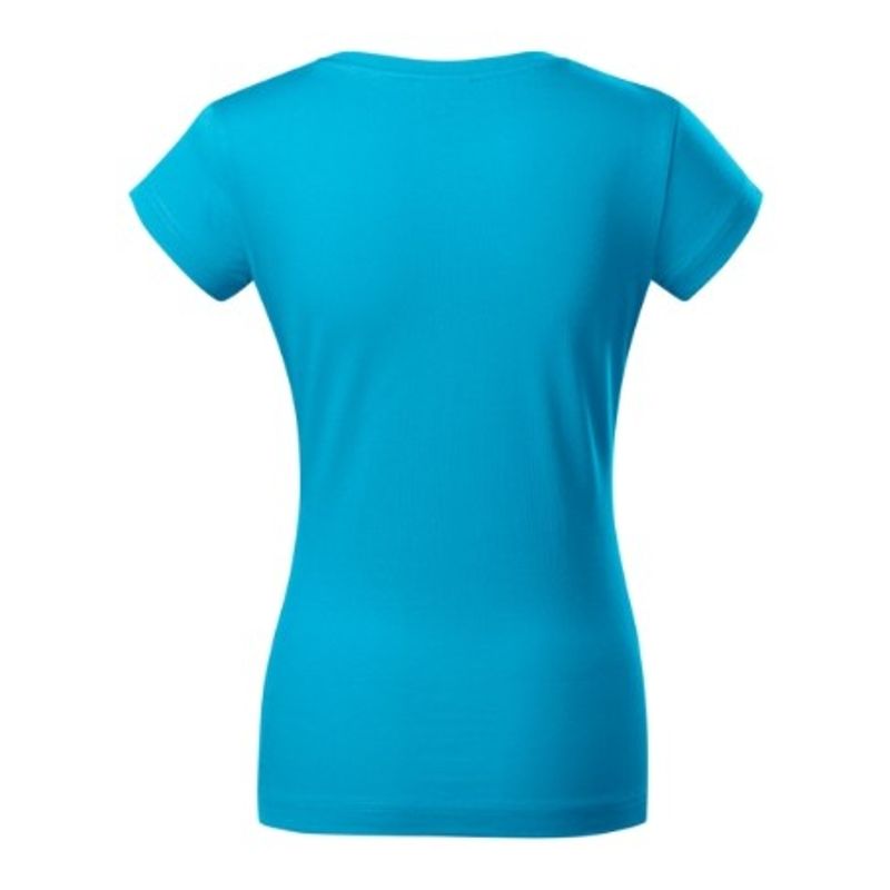 Fashion, accesorii si bijuterii - Femei - Imbracaminte femei - Tricouri si topuri femei - Tricou pentru dama, Fit V-neck 162, Malfini, turcoaz - L - Infinity.ro